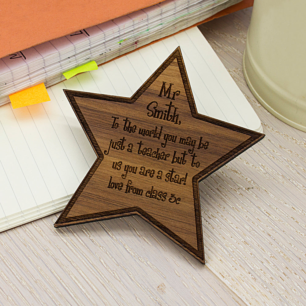 Personalised My Teacher Is A Star Fridge Magnet - treat-republic