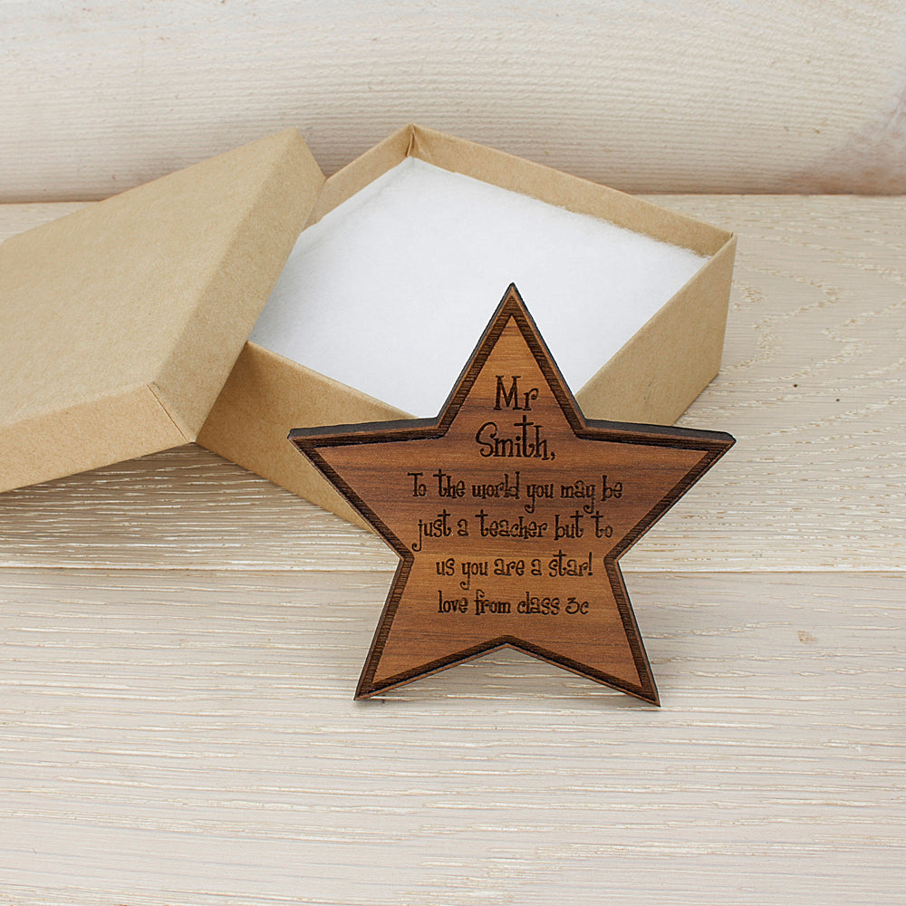 Personalised My Teacher Is A Star Fridge Magnet - treat-republic