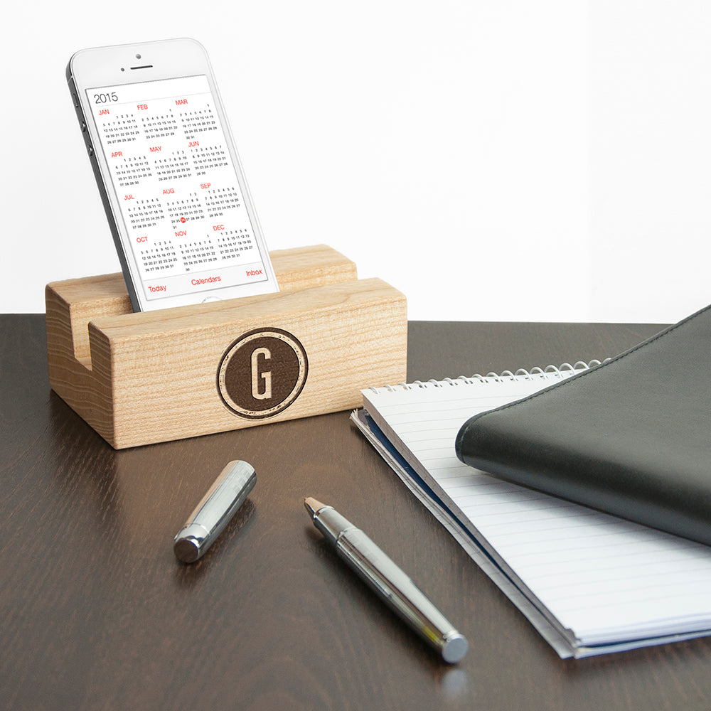 Personalised Welsh Ash Phone Tidy and Stand - treat-republic