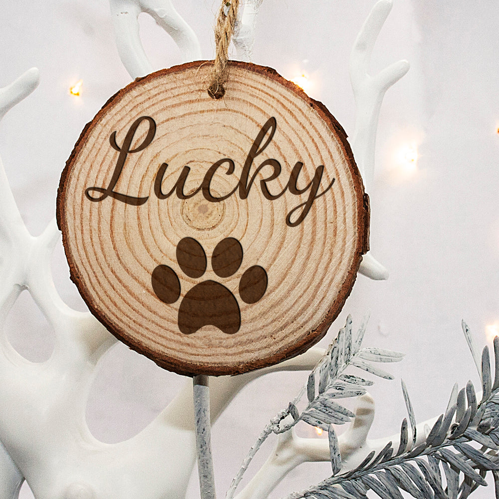 Personalised Engraved Family Dog Christmas Tree Decoration - treat-republic