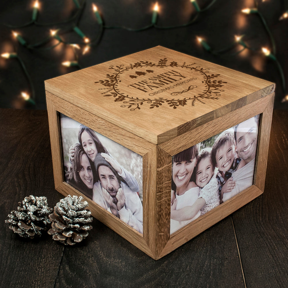Personalised Christmas Memory Box Traditional Design - treat-republic