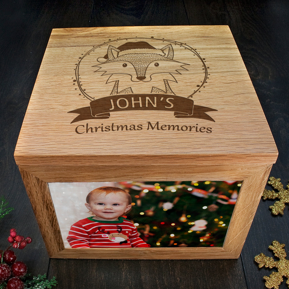 Personalised Woodland Fox Christmas Christmas Memory Box - treat-republic