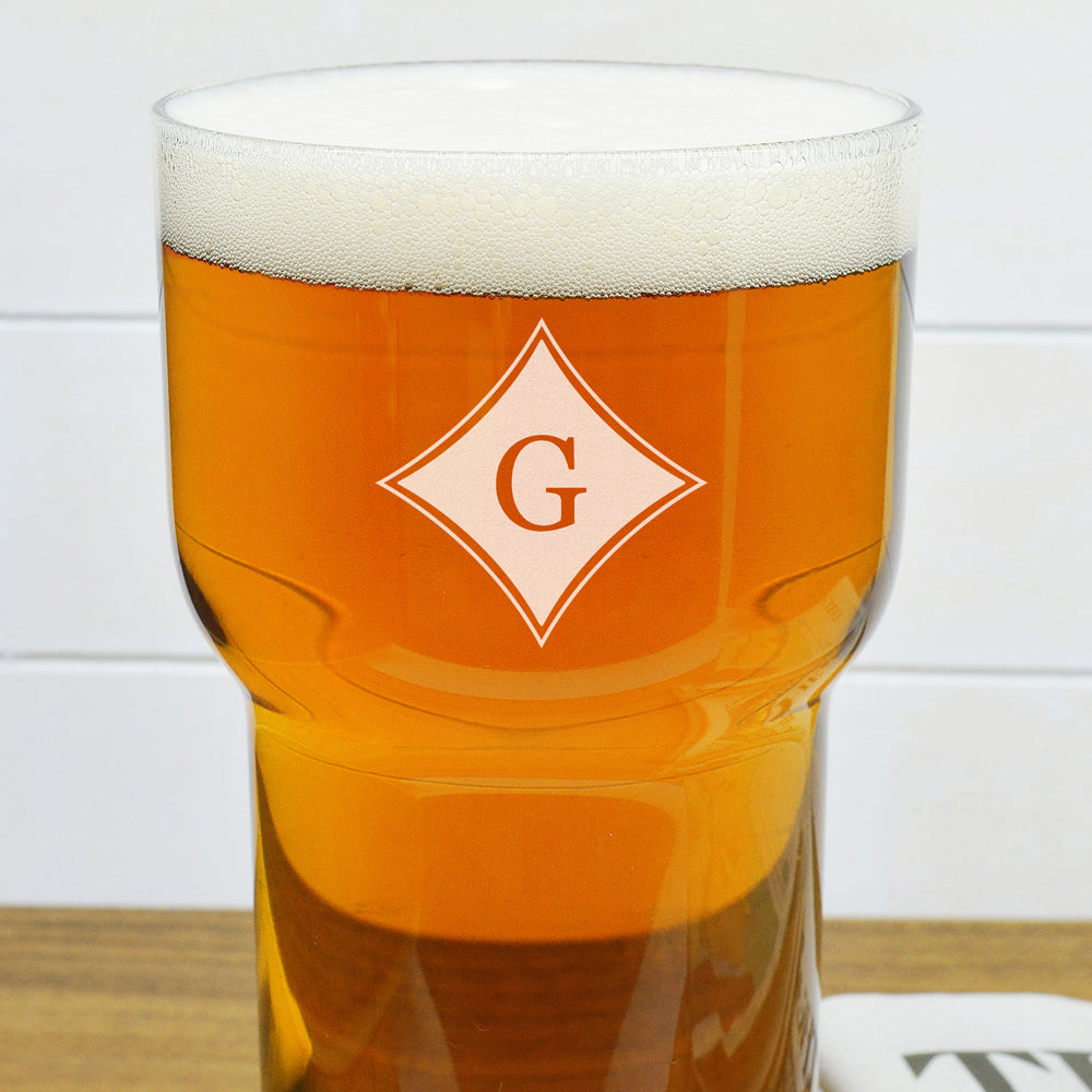 Monogrammed LSA Pint Glass - treat-republic