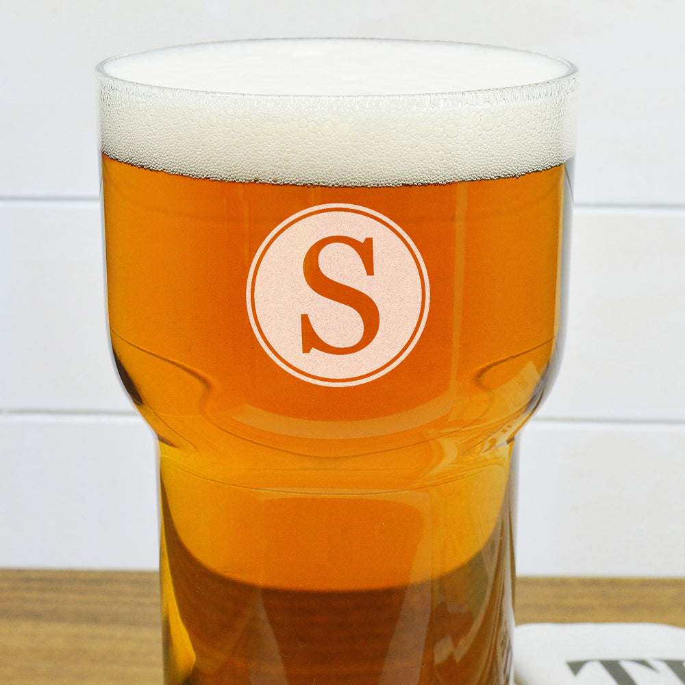Monogrammed LSA Pint Glass - treat-republic