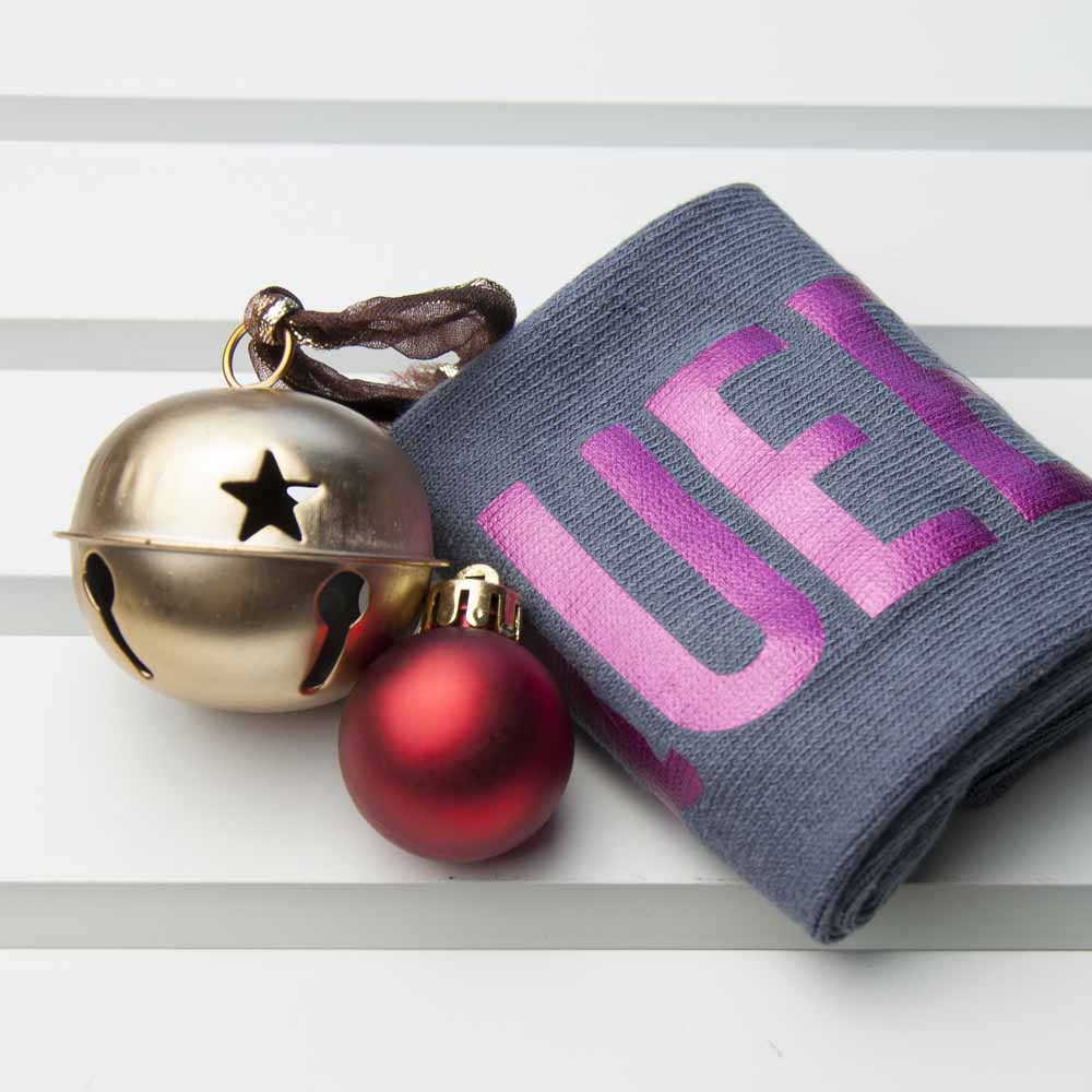 Personalised Charcoal & Hot Pink Socks - treat-republic