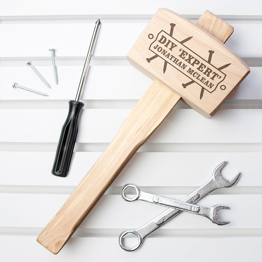 DIY 'Expert' Personalised Wooden Mallet - treat-republic