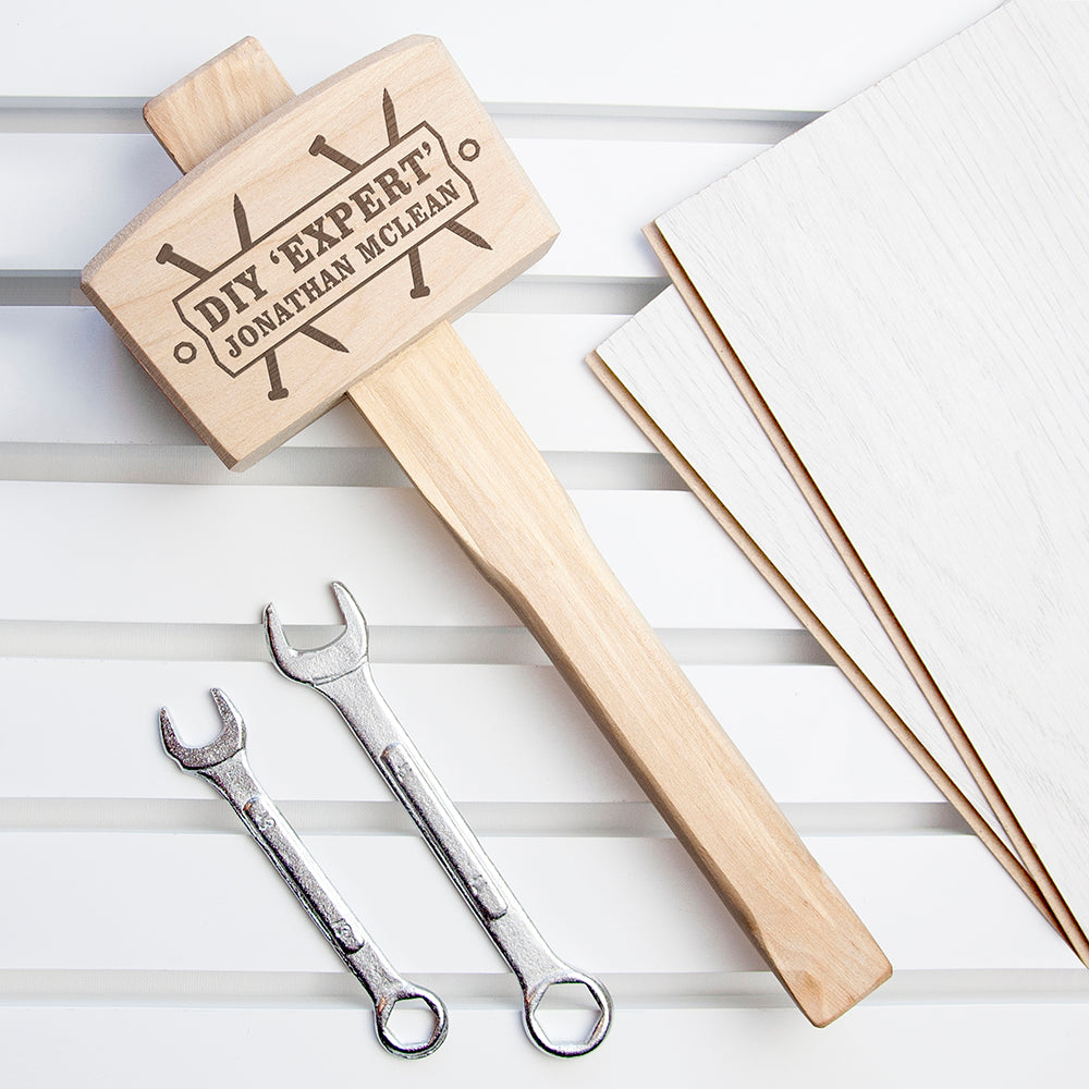 DIY 'Expert' Personalised Wooden Mallet - treat-republic