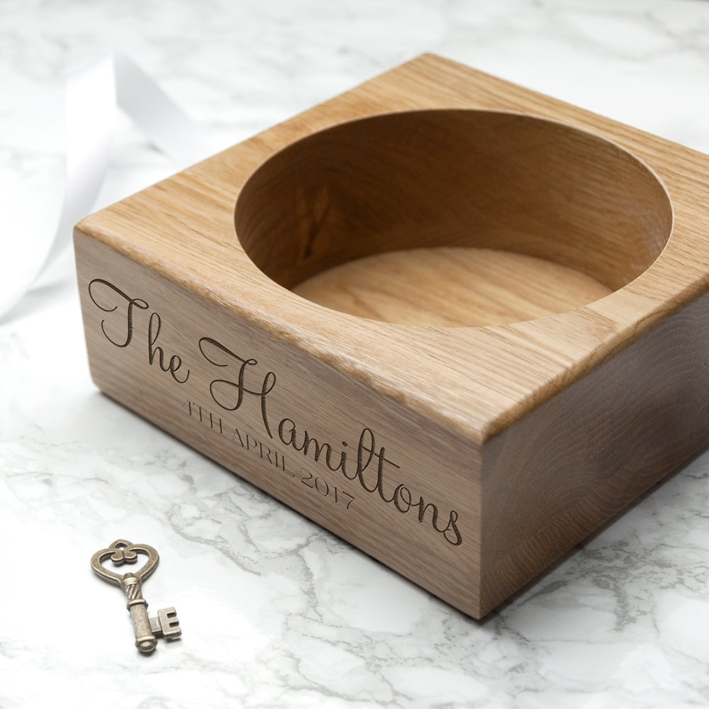 Personalised Solid Oak Champagne Holder - treat-republic