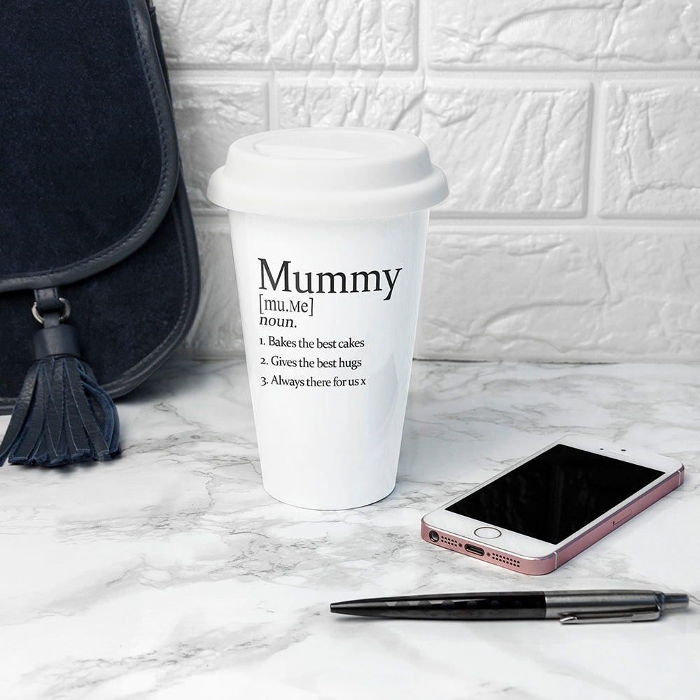 Personalised Definition Ceramic Eco Cup - treat-republic