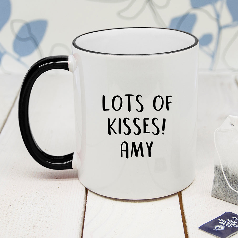 Personalised Pear-Fect Black Rimmed Mug - treat-republic