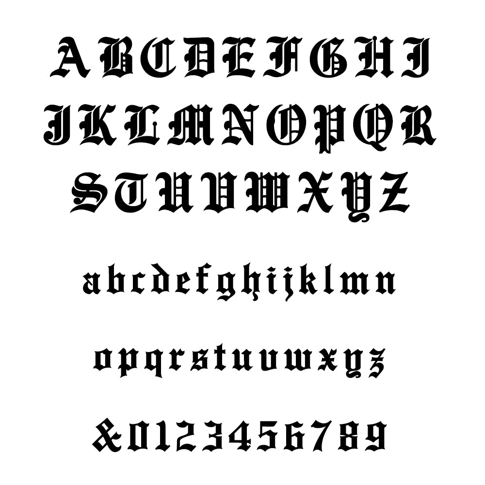 Medieval Text Monogram Beer Glass Tankard - treat-republic