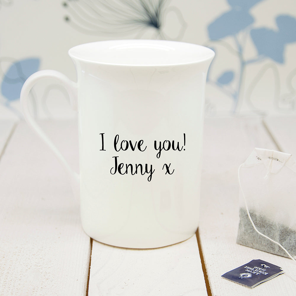 Personalised Oat-Standing Bone China Mug - treat-republic