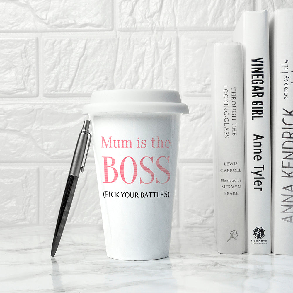 Personalised The Boss Travel Mug - treat-republic