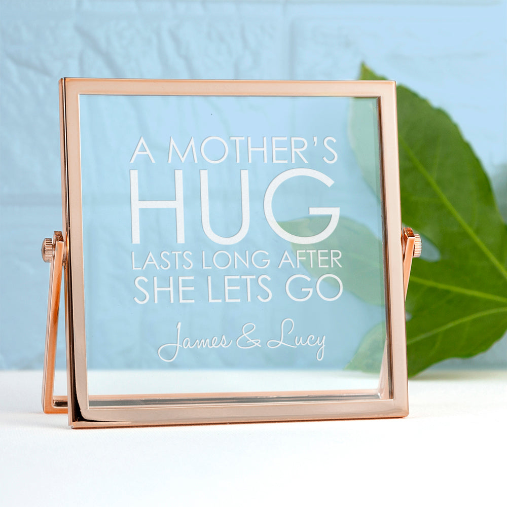 Engraved Never Let Go Rose Gold Frame - treat-republic