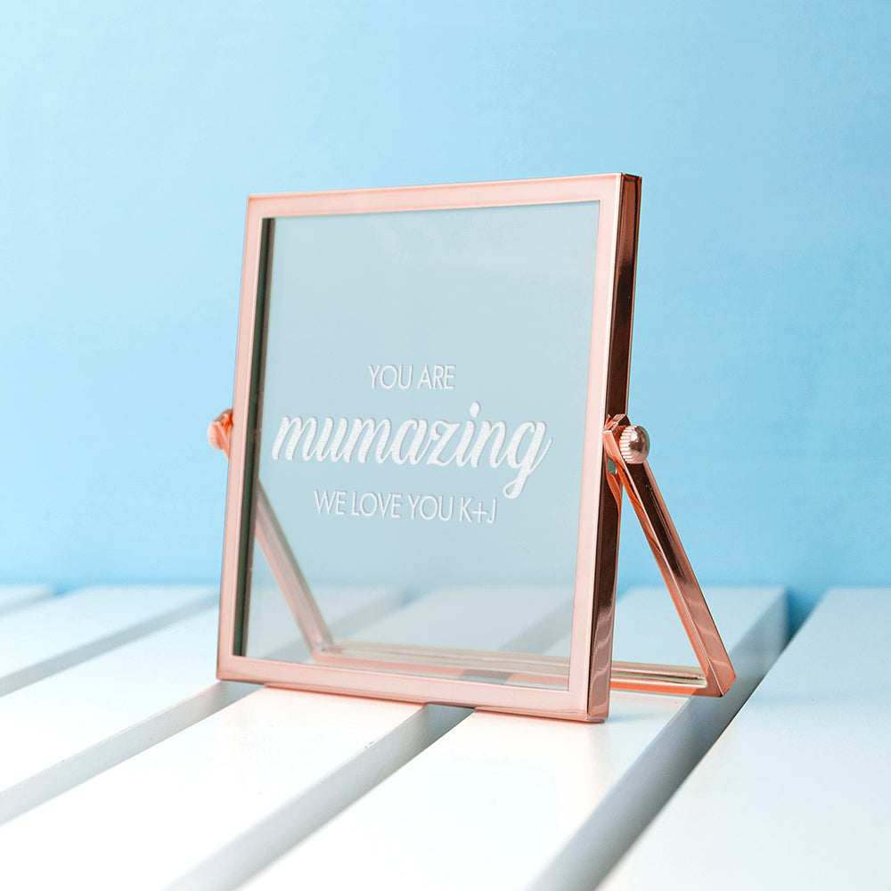 Engraved Mumazing Rose Gold Frame - treat-republic