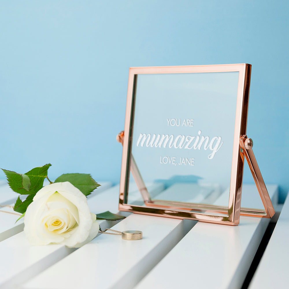Engraved Mumazing Rose Gold Frame - treat-republic