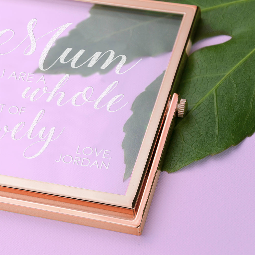Engraved You're Lovely Rose Gold Frame - treat-republic