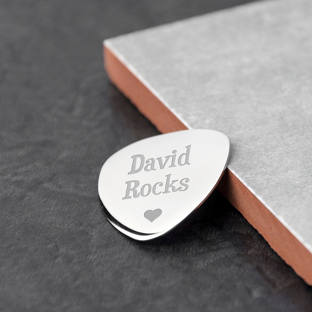 Personalised Romantic Plectrum - treat-republic