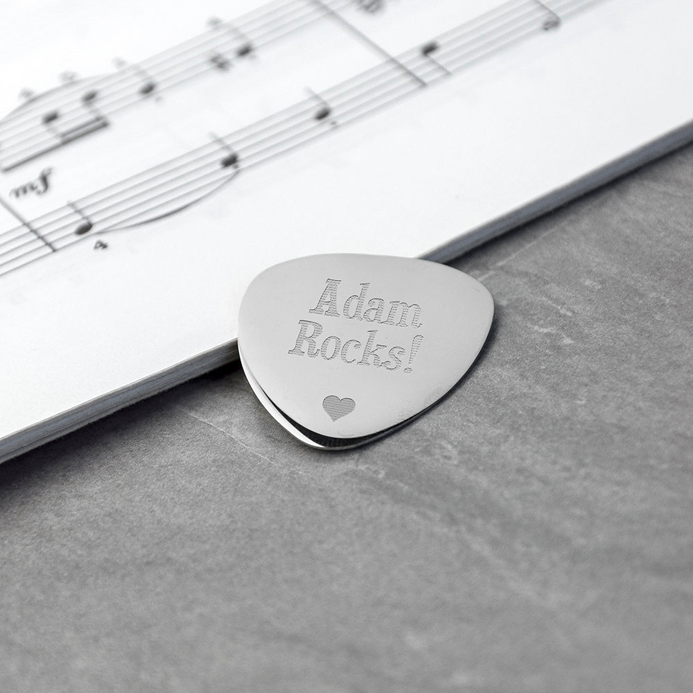 Personalised Romantic Plectrum - treat-republic
