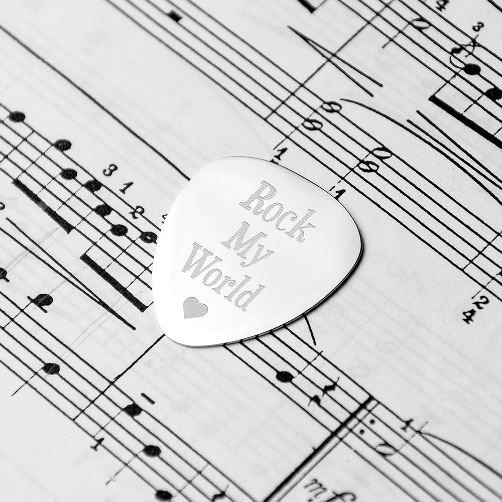 Personalised Romantic Plectrum - treat-republic
