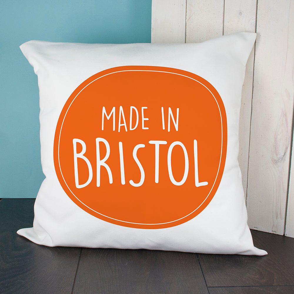 Personalised Made In Cushion Cover - treat-republic