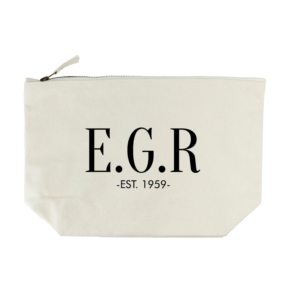 Personalised Men's Wash Bag in Cream - treat-republic