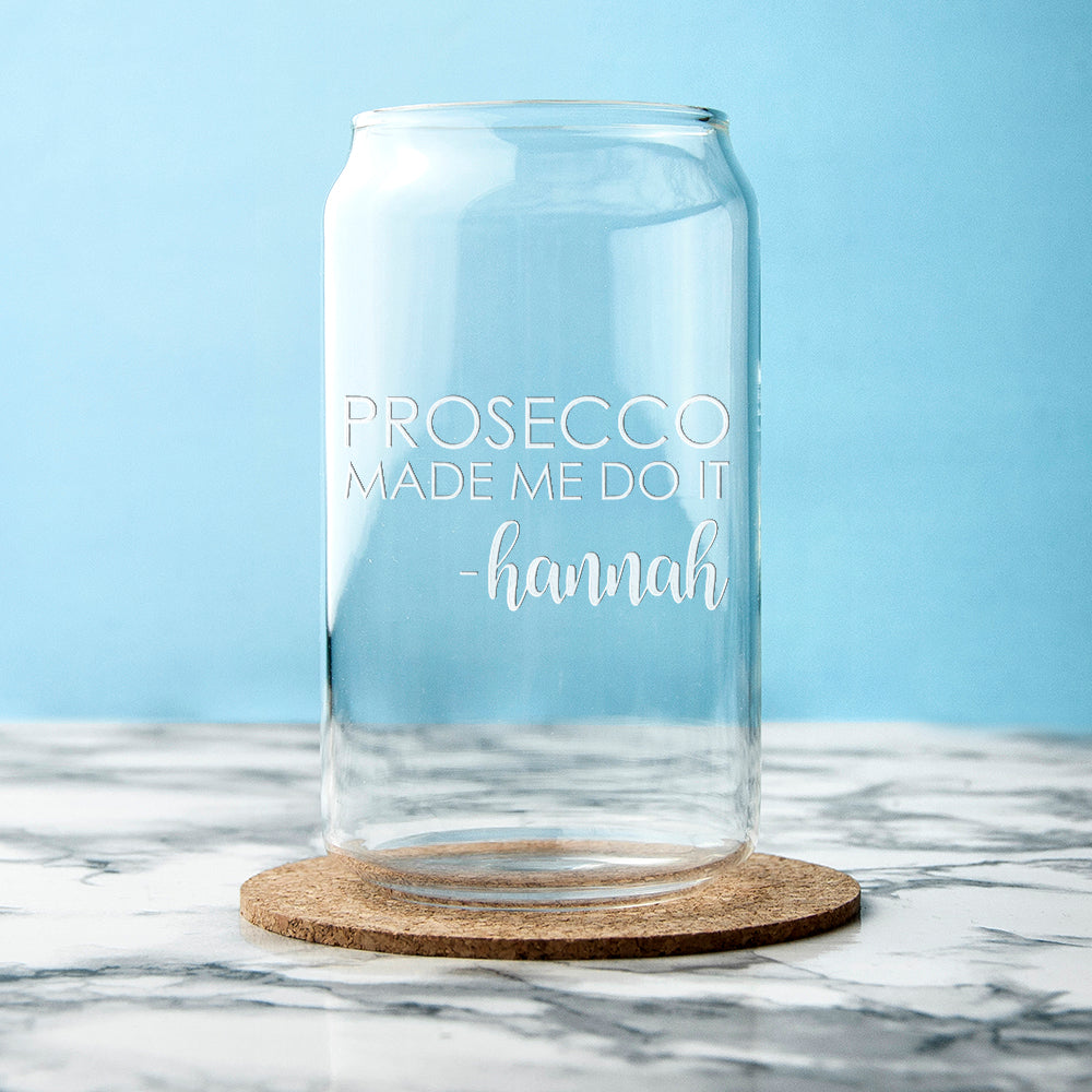 Personalised Guilty Pleasure Can Glass - treat-republic