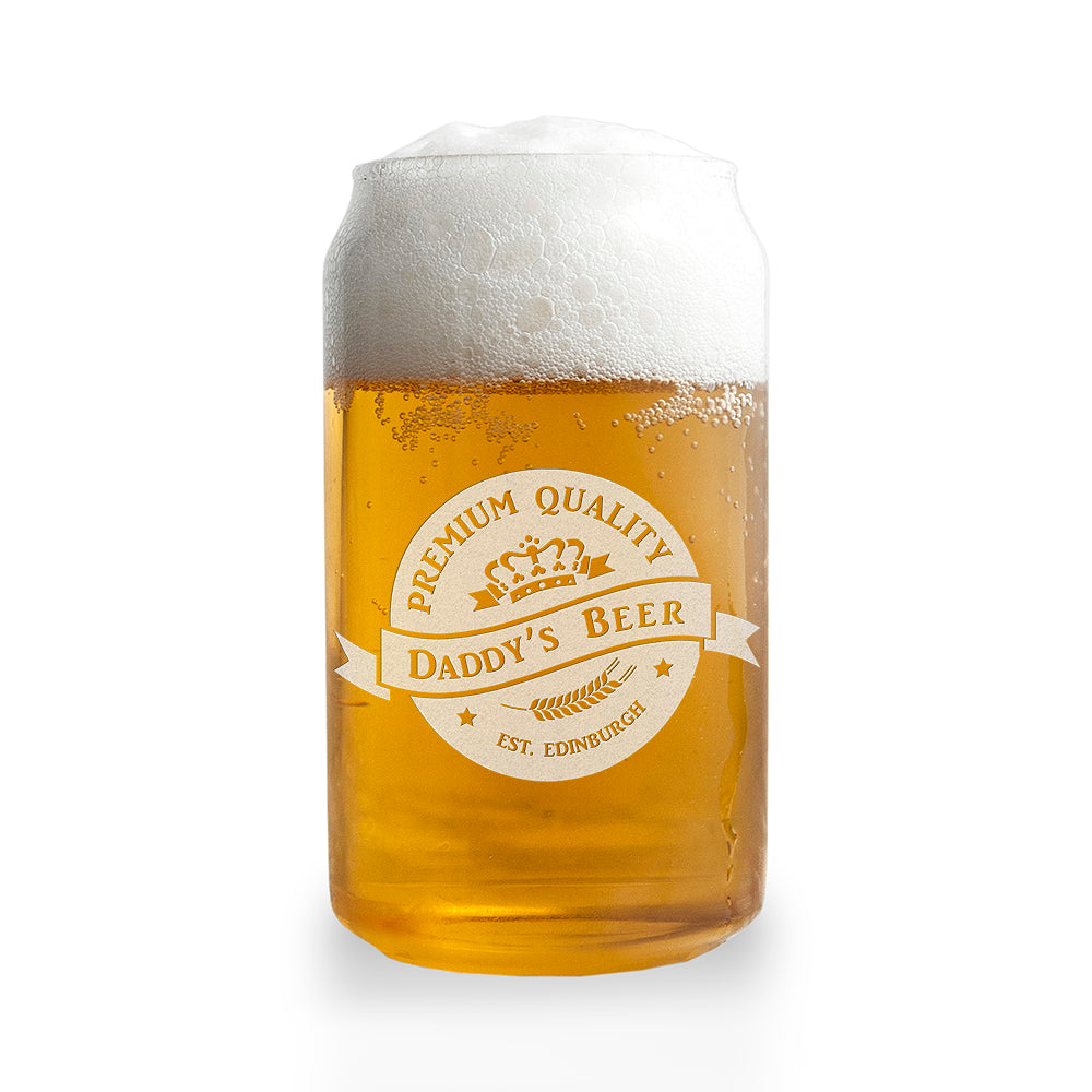 Personalised Premium Quality Beer Can Glass - treat-republic