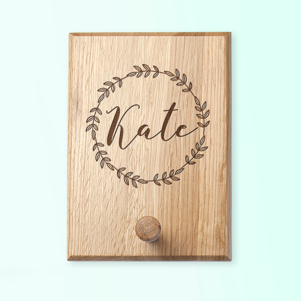 Personalised Wreath Peg Hook - treat-republic