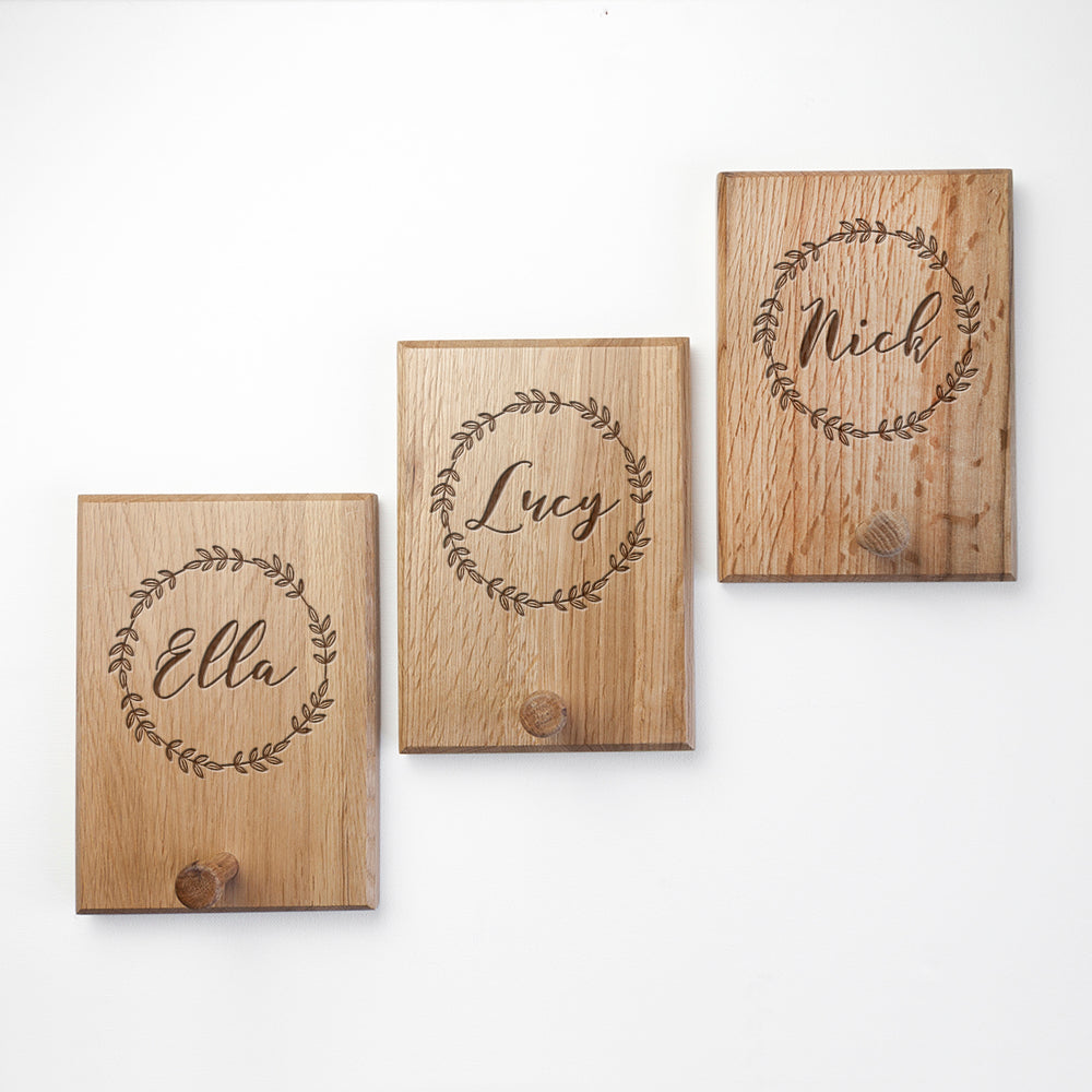 Personalised Wreath Peg Hook - treat-republic