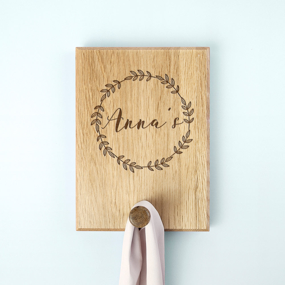 Personalised Wreath Peg Hook - treat-republic