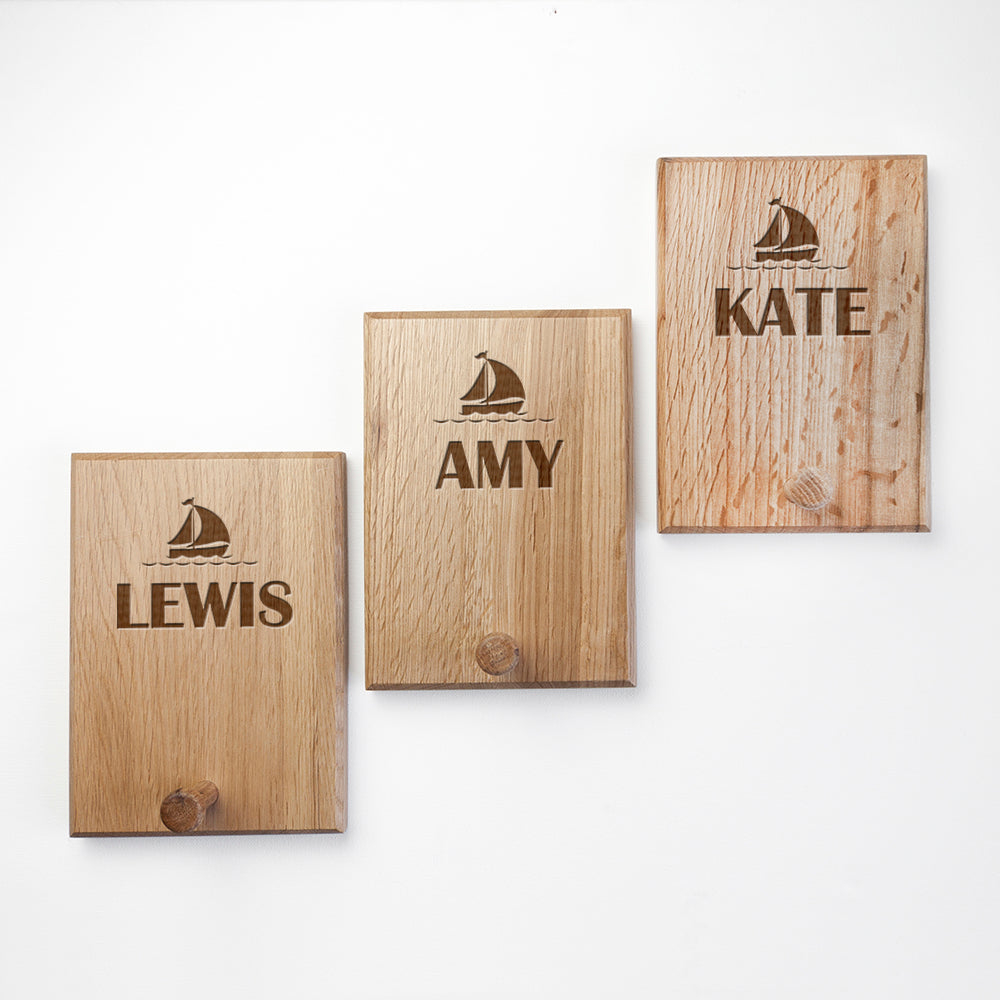 Personalised Ship Peg Hook - treat-republic