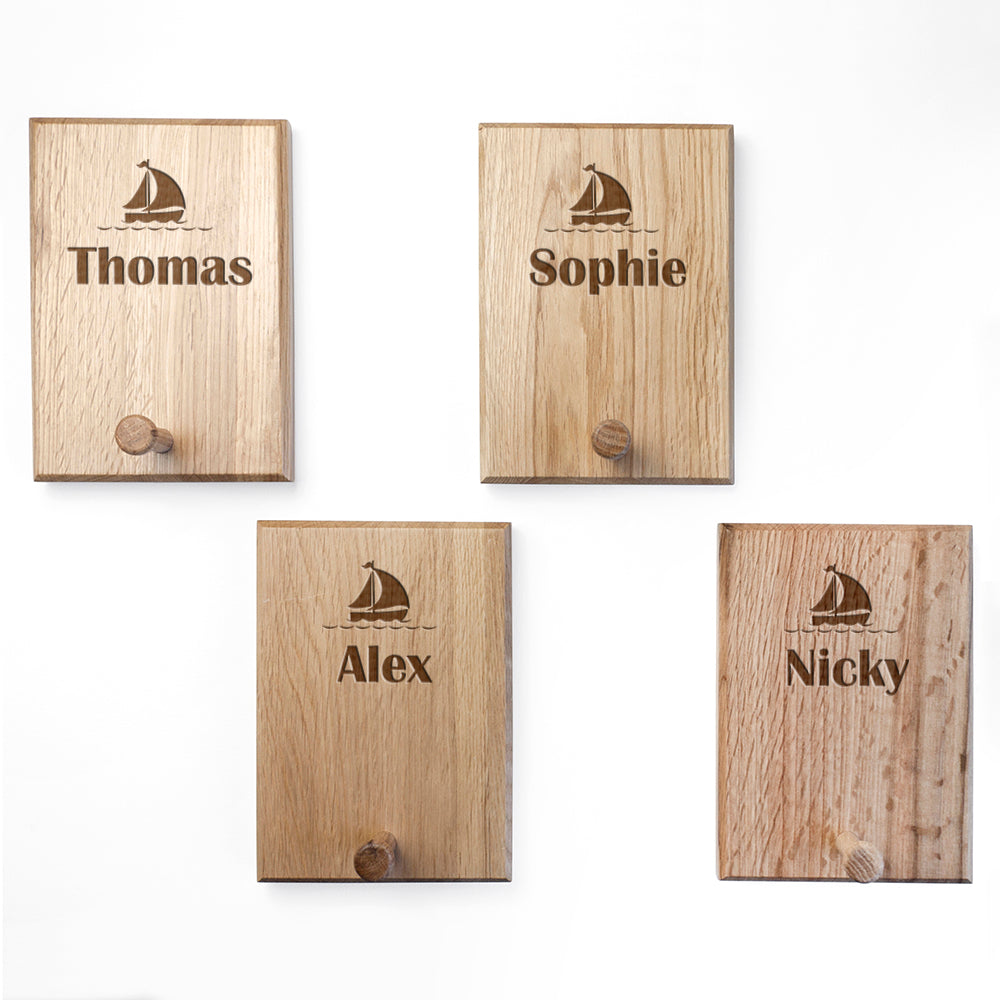 Personalised Ship Peg Hook - treat-republic