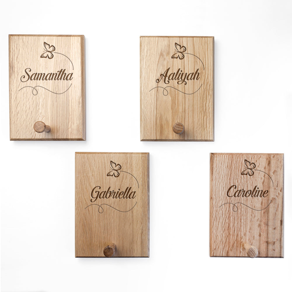 Personalised Flying Butterfly Peg Hook - treat-republic