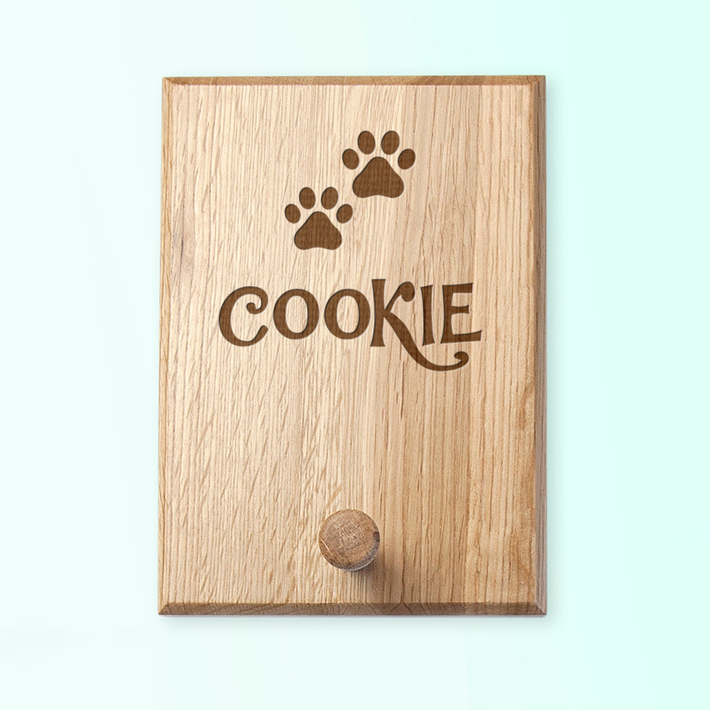 Personalised Paw Print Peg Hook - treat-republic