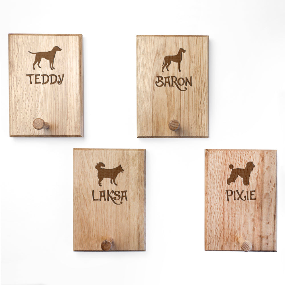 Personalised Dog Silhouette Peg Hook - treat-republic