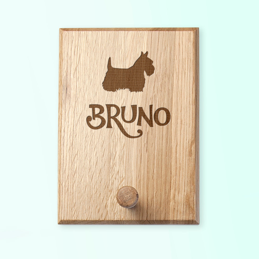 Personalised Dog Silhouette Peg Hook - treat-republic