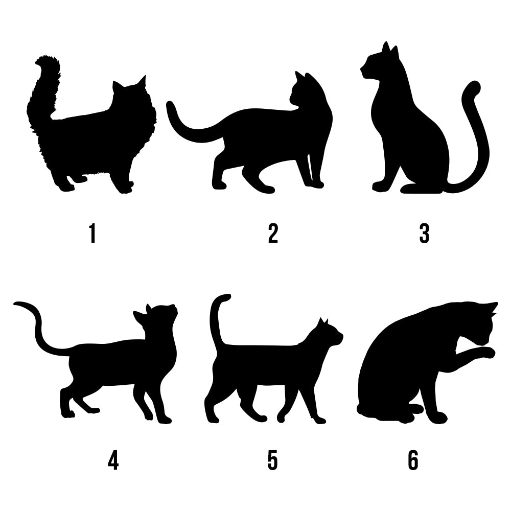 Personalised Cat Silhouette Peg Hook - treat-republic