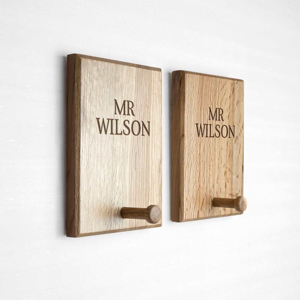 Personalised Classic Couples Peg Hook - treat-republic