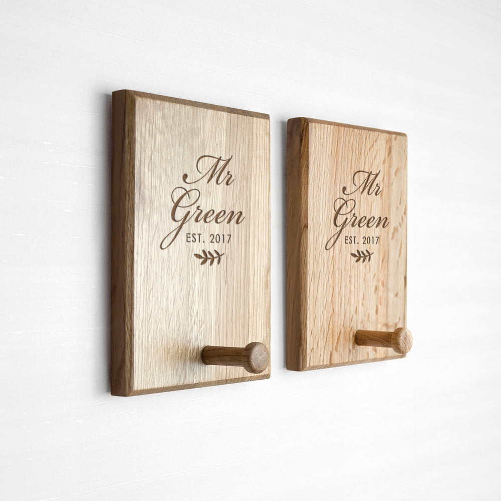 Personalised Established Couples Peg Hook - treat-republic