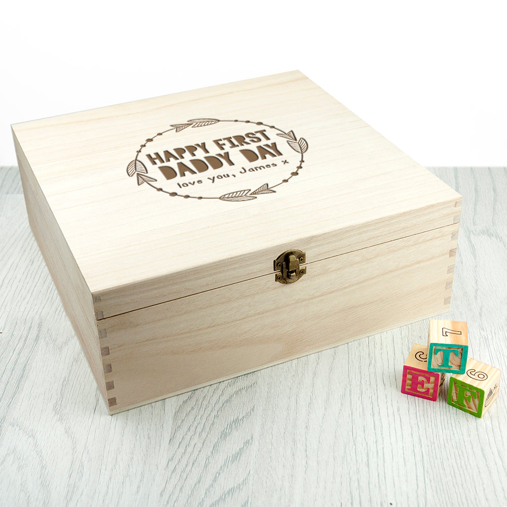 Personalised Happy First Papa Day Box - treat-republic