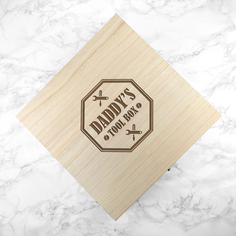 Personalised Dad's Emblem Tool Box - treat-republic