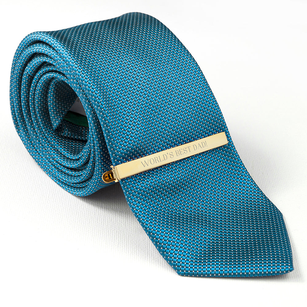 Personalised Gold Plated Tie Clip - treat-republic