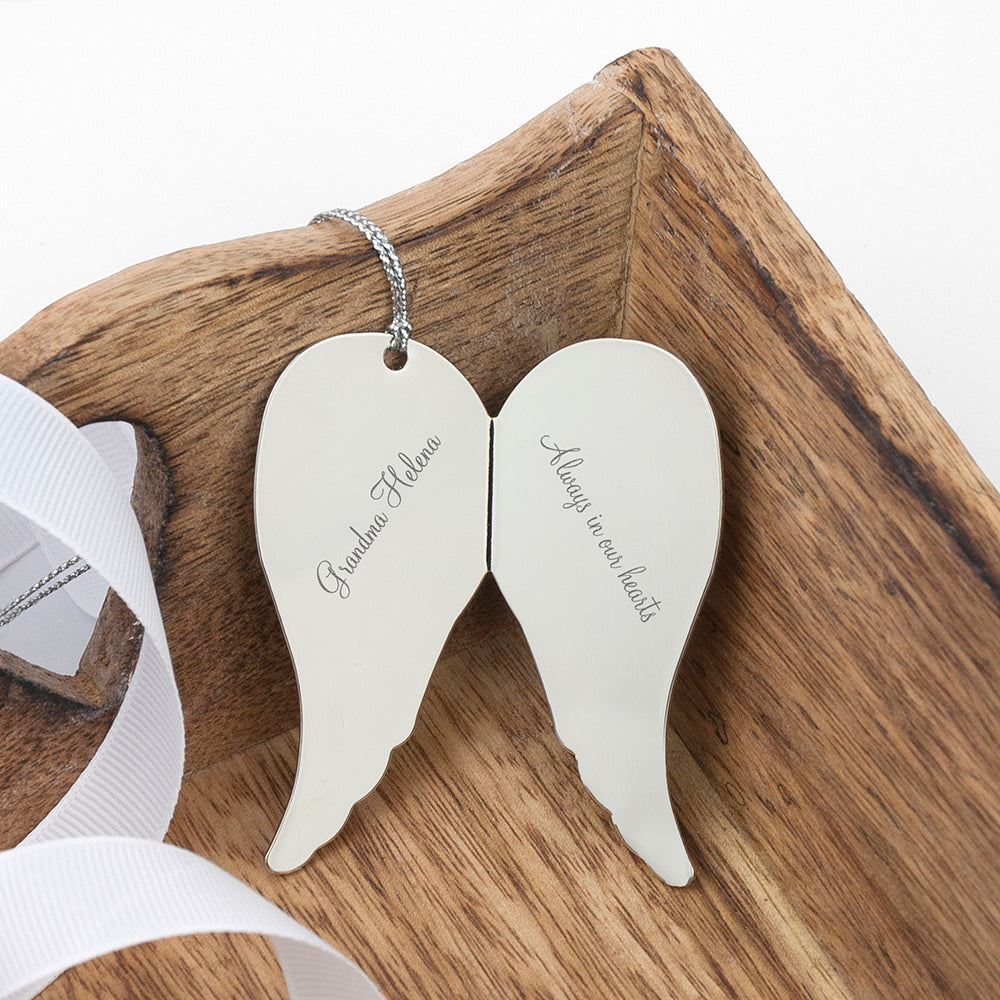 In Memory Angel Wings Keepsake - treat-republic