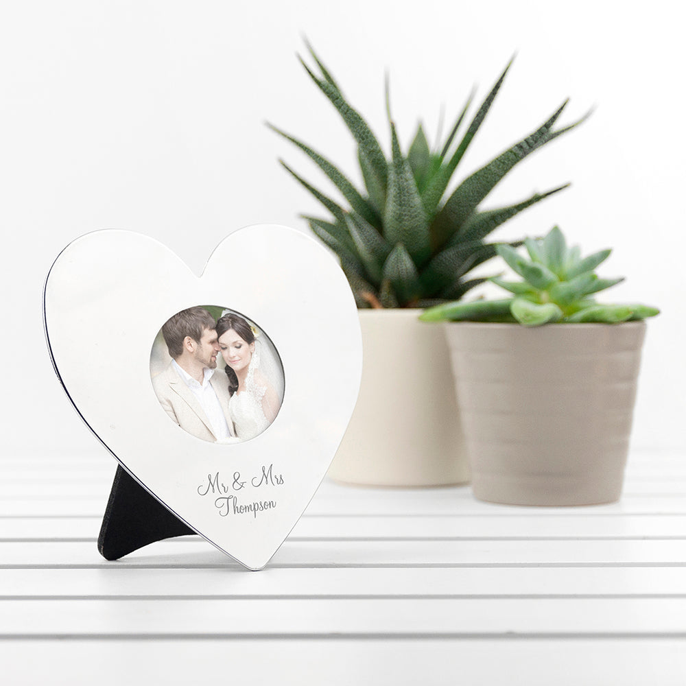 Personalised Heart Photo Frame - treat-republic