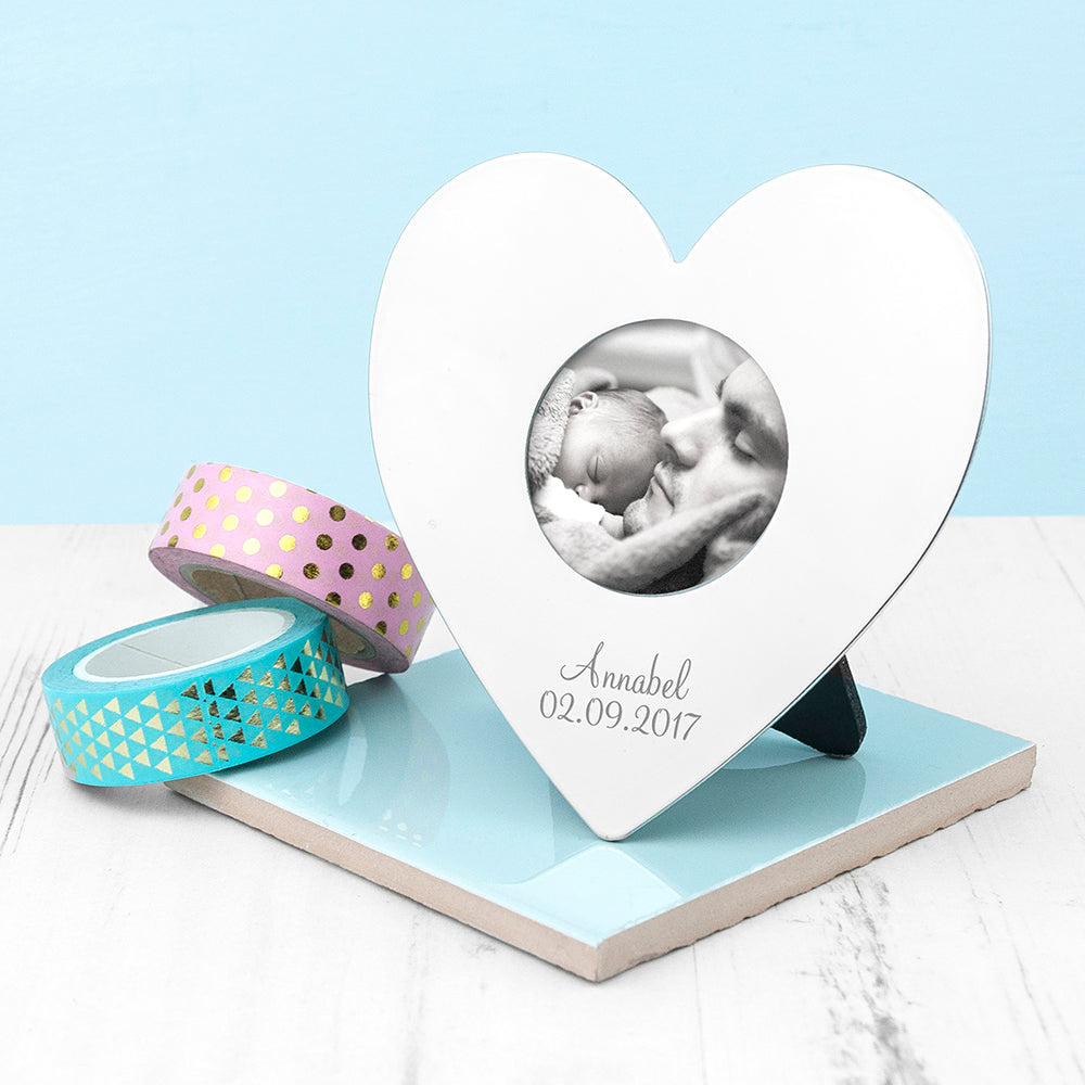 Personalised Heart Photo Frame - treat-republic