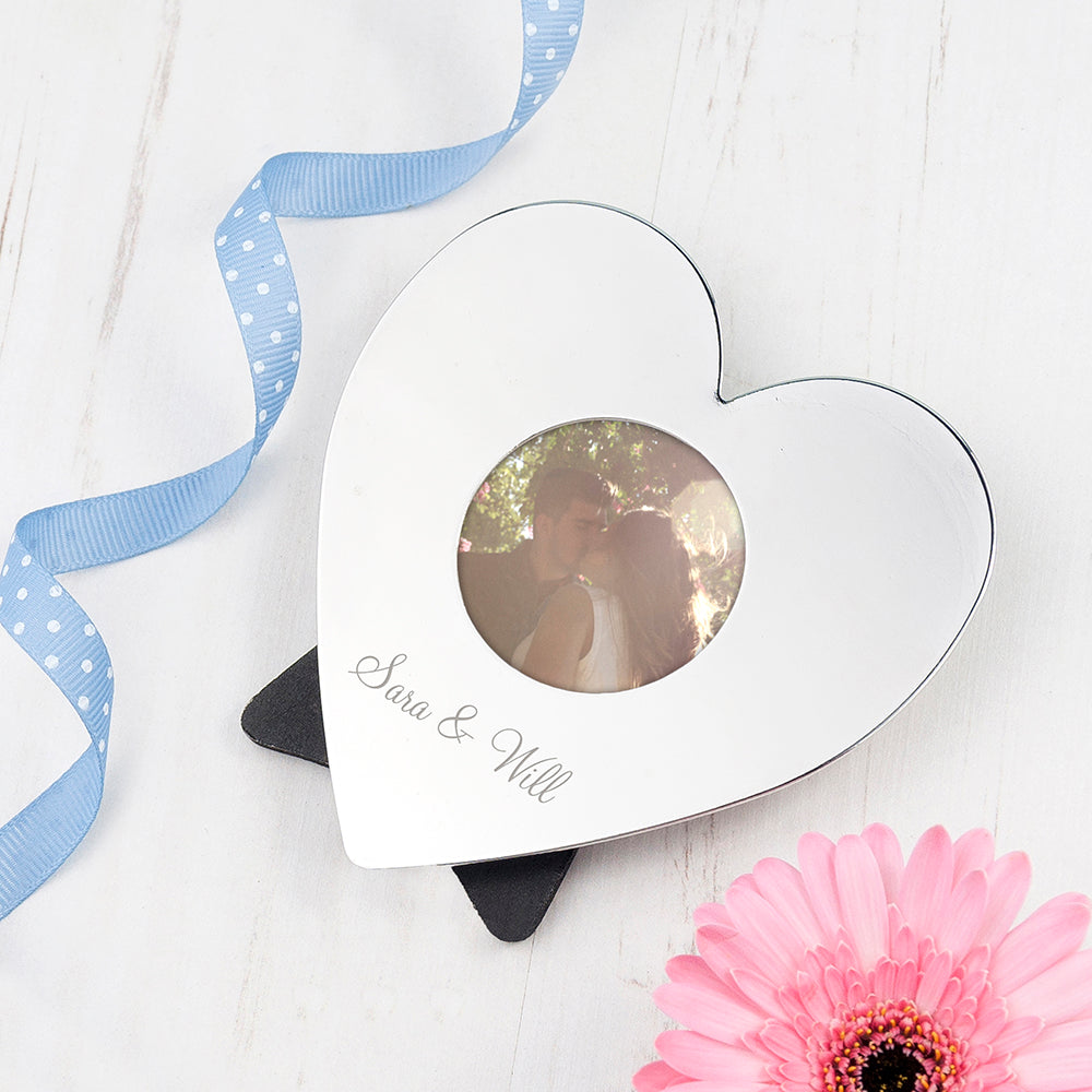 Personalised Heart Photo Frame - treat-republic