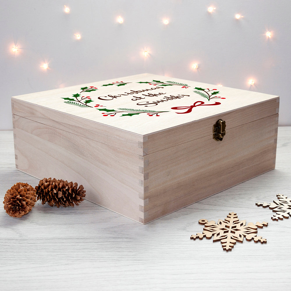 Personalised Jolly Holly Christmas Eve Box - treat-republic