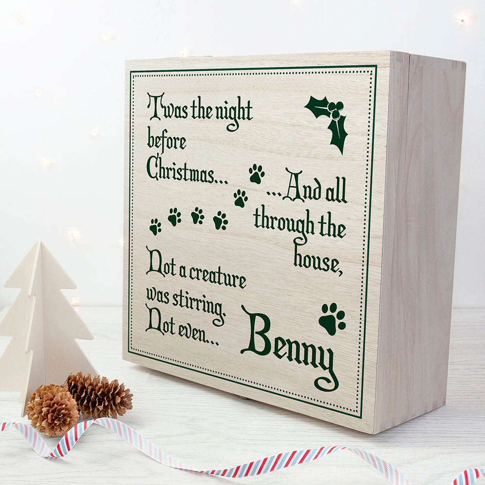 Personalised Pets T'was The Night Before Christmas Eve Box - treat-republic