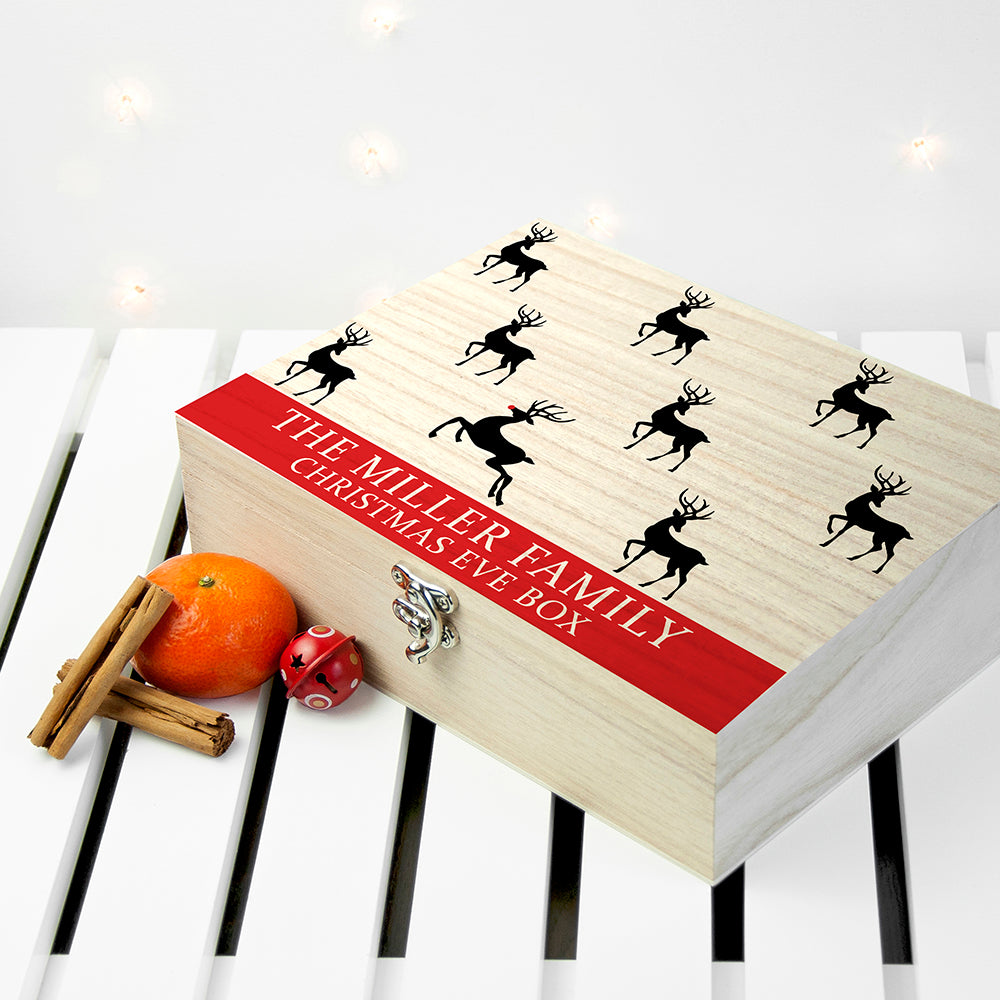Personalised Reindeer Family Christmas Eve Box - treat-republic